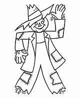 Coloring Pages Simple Scarecrow Harvest Sheets Fall Color Easy Bluebonkers Thanksgiving Printable Kids Turkey sketch template