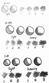 Hatching Shading Examples Parallel Hatch Sketches Crosshatching Tonal Marks Tutorials Sombras Dibujar Inking Ejercicios sketch template