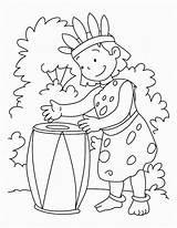 Drum Coloring Pages Drums Native American Colouring Popular Printable Books sketch template