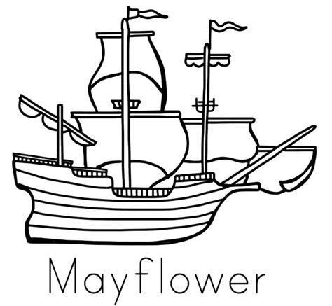 mayflower  coloring page  printable coloring pages  kids