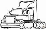 Truck Semi Coloring Pages Trucks Wheeler Trailer Color Printable Tattoos Clipart Tractor Cliparts Renault Magnum Library Transport Getcolorings Print Drawing sketch template