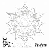 Sacred Geometry Star David Mandala Coloring Etsy Symbol Symbols Choose Board Pages Jewish Painting sketch template