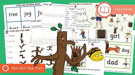 stick man story book topic pack stick man storybook book tree