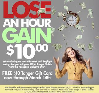 tanger outlet   gift card exp   retail helper