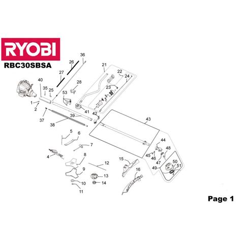 Buy A Ryobi Rbc30sbsa Spare Part Or Replacement Part For Your 30cc Bike