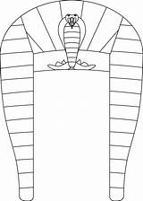 Egipto Egyptian Pharaoh Headdress Pharaohs Dibujo Disfraz Faraones Egipcio Egipcia Faraon Egiziana Egizia Egiziano Egipcios Interprets Egito Antigo Artesanías Egipcias sketch template