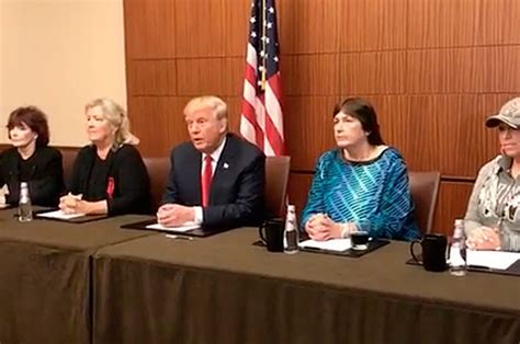 donald trump s pre debate press conference features women accusing bill