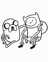 Adventure Time Coloring Pages Jake Buds Finn sketch template