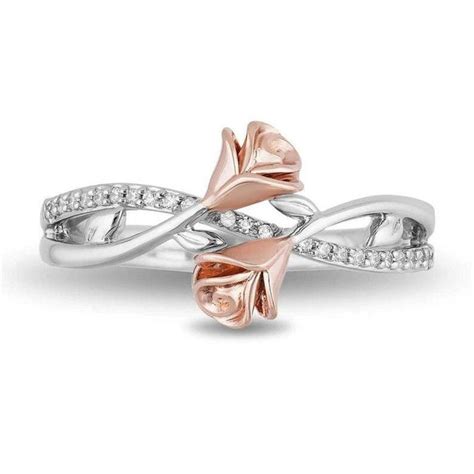 enchanted disney ring fine jewelry ring  rose gold  etsy
