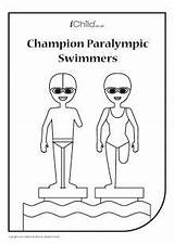Colouring Coloring Paralympic Awareness Disability Choose Board Olympics Kids sketch template