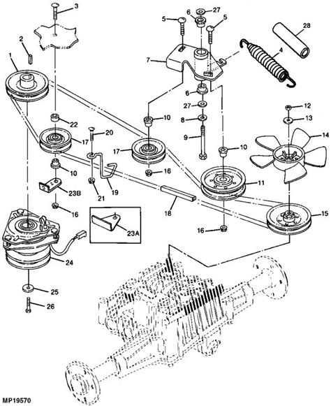 john deere  drive belt diagram wiring diagram