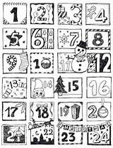 Advent Coloring Avvento Dell Colorare Countdown Adviento Bambini Calendari Adventni Adventskalender Kalendar Count Dellavvento Idee Kalendař Napady Pracovni Erwachsene Listy sketch template