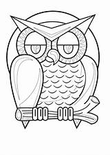 Coloring Owl Pages Halloween Colouring Para Doodle Printable Kids Print Owls Template Sheets Websincloud Activities Pintar Dibujos Colorear Adult Books sketch template