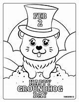 Groundhog Hog Phil Printables Punxsutawney Makeitgrateful sketch template
