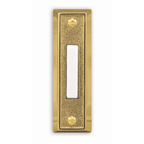 utilitech brass doorbell button  lowescom