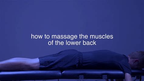 How To Massage The Lumbar Muscles With A Percussive Massager Deep
