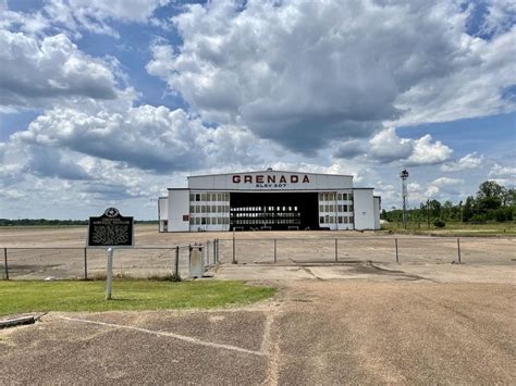 grenada airport hangar historical marker