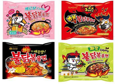 buy samyang ramen spicy chicken roasted noodles  flavor combo
