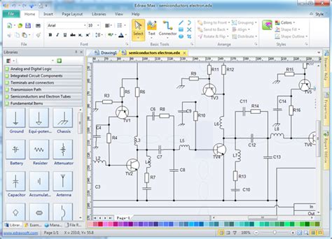 electrical schematic drawing software