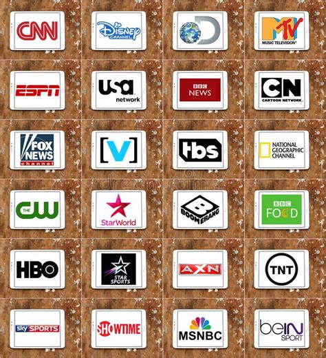 logos  top famous tv channels  networks collection  logos  vectors  aff