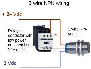 difference  pnp  npn  describing  wire connection   sensor