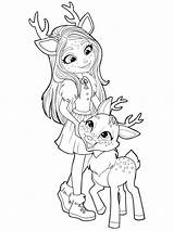 Enchantimals Coloring Pages Printable Youloveit Cute Choose Board Fox sketch template
