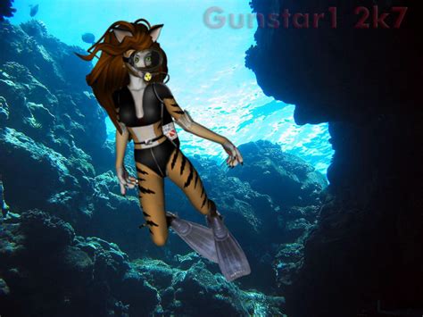 furry underwater by gunstar1 on deviantart