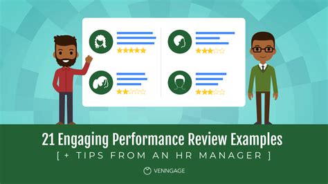performance review examples   phrases venngage