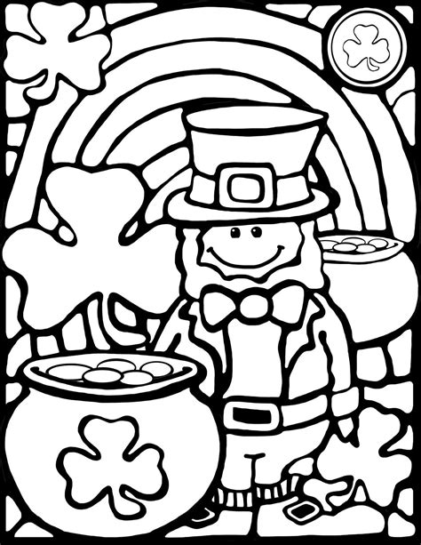 st patrick day coloring pages elegant rainbows  pop  books luck