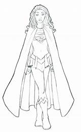 Coloring Supergirl Pages Printable Getcolorings sketch template
