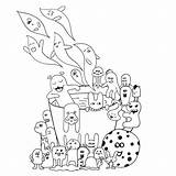 Coloring Pages Hipster Adults Monster Cup Drawn Hand Background Book Getdrawings Dreamstime Getcolorings sketch template