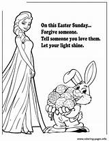 Colouring Coloring Bunny Easter Elsa Frozen Pages Disney Printable Print Info Color Book sketch template