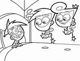 Coloring Fairly Pages Oddparents Printable Timmy Wanda Kids sketch template