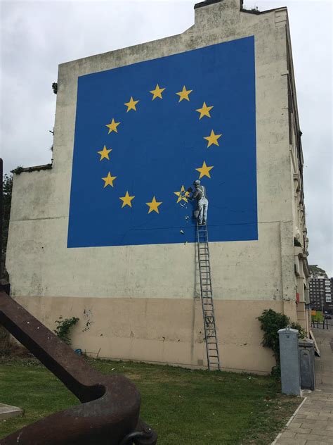 banksy confirms brexit mural  dover   meridian itv news