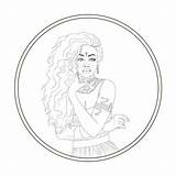 Drawing Sza sketch template