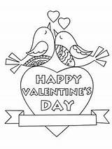 Coloring Cards Printable Valentine Card Happy Valentines Print sketch template