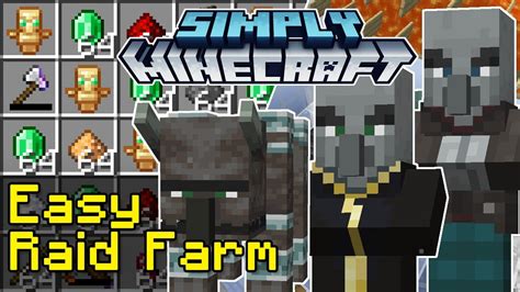 easy raid farm tutorial simply minecraft java edition