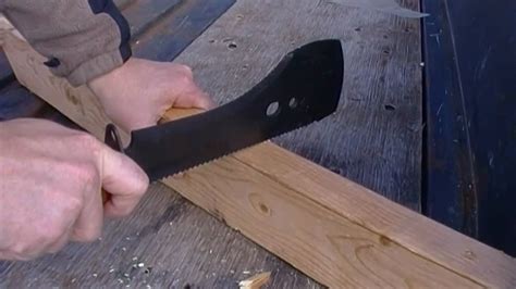 spetsnaz machete sawing youtube
