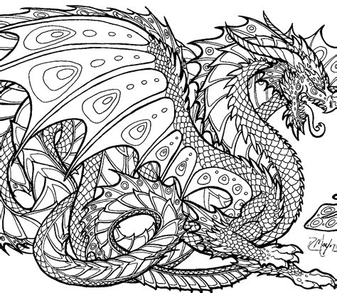 hard coloring pages  dragons modern picture coloring pages ideas