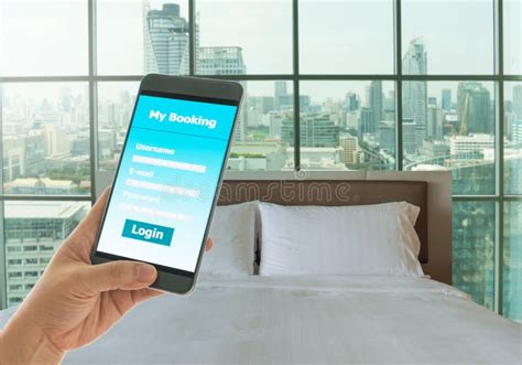 smart phone booking stock image image  smartphone