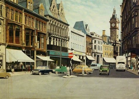 commercial street    town hall newport monmouthshire art uk