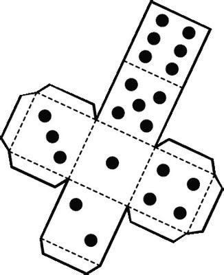 dice template  box education pinterest boxes dice  templates