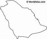 Outline Saudi Arabia Map Gif sketch template