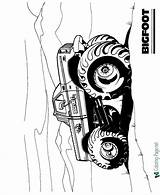 Truck Coloring Pages Bigfoot sketch template