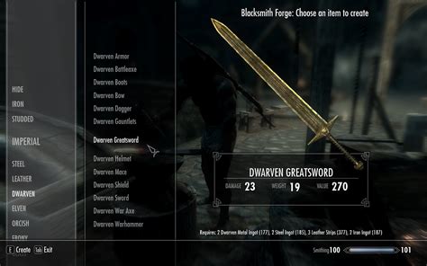 dwarven weapons crafting guide  elder scrolls  skyrim