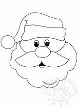 Santa Claus Face Beard Christmas Big Coloring Drawing Draw Coloringpage Easy Eu Cut Templates Printable Kids Pages Father Crafts Faces sketch template