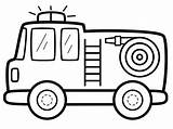 Fire Truck Coloring Pages Cute Printable Kids Categories Book Pickup sketch template