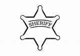 Sheriff Badge Clipart Clip Star Coloring Badges Deputy Cliparts Sheriffs Cowboy Color Print Sheet Library Pages Western Wall Decal Colouring sketch template