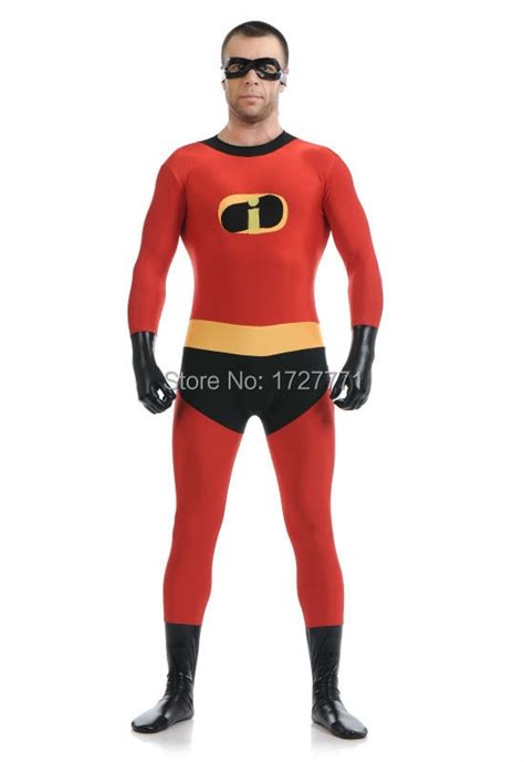 Ls7276 Black And Red Tights Unisex Cheap Superman Fetish Zentai Suits