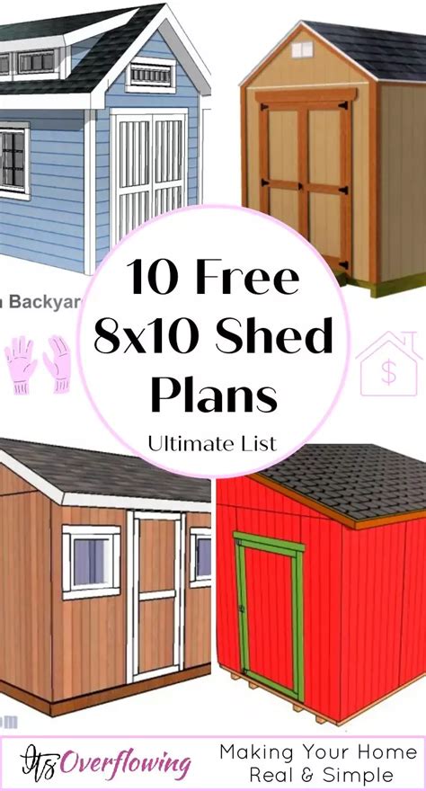 shed plans  easy  build      storage